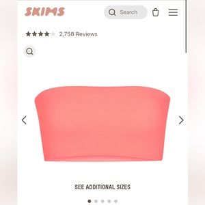 NWT Skims Fits Everybody Bandeau